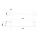 Ver imagem 2 de Porta Toalha Rosto 30Cm Jiwi Wj-2689 - Gold