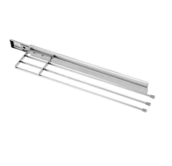 Porta Toalhas Triplo Trilho Fixação Lateral Schmitt Slim - 1