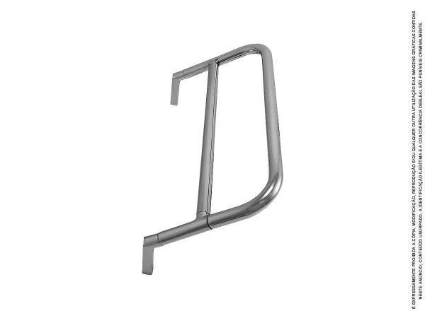 Porta Toalha De Rosto Bastão Duplo 30 Cm Metal Kim - 3