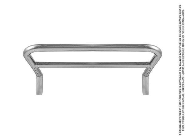 Porta Toalha De Rosto Bastão Duplo 30 Cm Metal Kim - 5