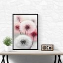 Ver imagem 1 de Quadro Flores Dente de Leão Soft 45x34cm:moldura Branca