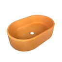 Ver imagem 6 de Cuba Terracota de Apoio Oval Sobrepor Pia Lavabo Rústica Concreto Grande