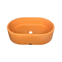 Ver imagem 4 de Cuba Terracota de Apoio Oval Sobrepor Pia Lavabo Rústica Concreto Grande
