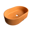 Ver imagem 7 de Cuba Terracota de Apoio Oval Sobrepor Pia Lavabo Rústica Concreto Grande