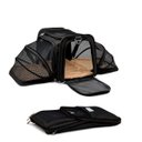 Ver imagem 6 de Bolsa Pet Transporte Expansível Preta + Cinto de Segurança