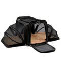 Ver imagem 3 de Bolsa Pet Transporte Expansível Preta + Cinto de Segurança