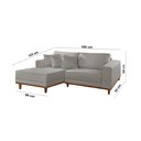 Ver imagem 3 de Sofá Cronos 185cm Chaise Lado Esquerdo Meu Sofá Online
