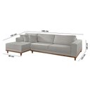 Ver imagem 3 de Sofá Cronos 185cm Chaise Lado Esquerdo Meu Sofá Online