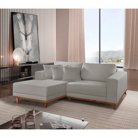 Sofá Cronos 185cm Chaise Lado Esquerdo Meu Sofá Online