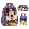 Kit Mochila Infantil Mickey Costas Tam G Escolar - 1