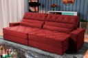 Ver imagem 1 de Sofá Retrátil Reclinável 250cm Albany Suede Velut com Molas Ensacadas - King House