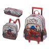Kit Mochila Rodinha Ladybug + Lancheira + Estojo Pacific - 1