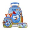Kit Mochila Rodinha Lancheira Estojo Galinha Pintadinha - 2