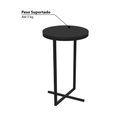 Ver imagem 3 de Mesa Lateral Industrial Volpi Alta - Preto