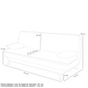 Ver imagem 6 de Sofá Cama para Sala de Estar Quarto 193cm Lia M03 Suede Bege - Lyam Decor