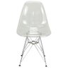 Cadeira Eames Eiffel Cristal Base Metal Cromado - 3