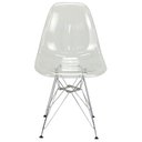 Ver imagem 3 de Cadeira Eames Eiffel Cristal Base Metal Cromado