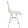 Cadeira Eames Eiffel Cristal Base Metal Cromado - 2