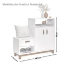 Ver imagem 5 de Sapateira Criado Multiuso 8 Pares Design Moderno:preto
