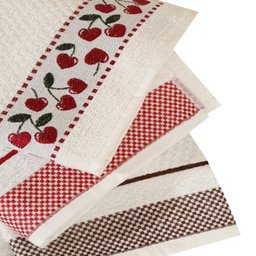 Kit Pano de Copa Lmpeter Atoalhado com Barra Decorada Jacquard 45cmx70cm(02 Unidade)branco - 2