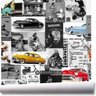 Papel De Parede Carro Antigo Vintage Vespa Kit 02 Rolos A283 - 2