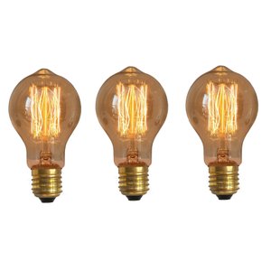 Kit 3 Lampadas Vintage Resistencia Carbono A19 40W 110V GMH