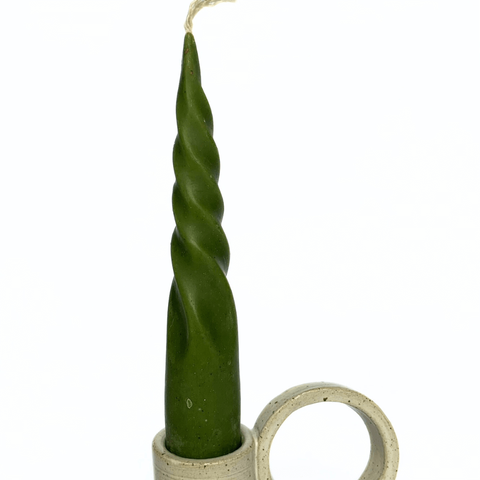 Vela de Cera de Abelha Semi-espiral Baixa - Casa Toco