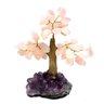 Árvore Cristais Naturais Quartzo Rosa E Ametista 12Cm - 1