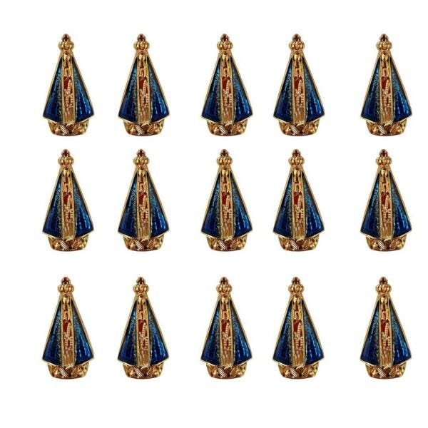 Enfeites Nossa Senhora Aparecida Aplique Cuia 12 Itens - 2