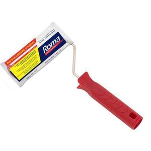 Rolo Pintura Roma Lã Natural Com Poliéster 09Cm Com Cabo