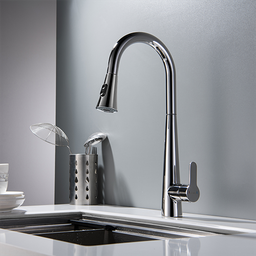 Torneira Misturador Monocomando Cromado Gourmet Bica com Ducha Extensível para Cozinha - 2