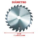 Ver imagem 3 de Lamina Disco de Corte Prata Circular Madeira 180mm 24 Dentes