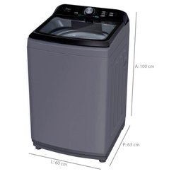 Máquina de Lavar Midea 13kg Top Load Automática Cesto Inox MA500W13 - 2