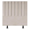 Ver imagem 1 de Cabeceira Estofada Cama Box Solteiro 90 Cm Maisa Suede Bege