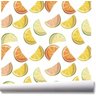 Papel De Parede Cozinha Fruta Limão Laranja Kit 02 Rolos A07 - 1