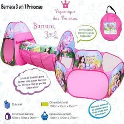 Barraca Infantil 3 Em 1 Princesas - 3