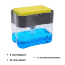 Ver imagem 4 de Dispenser Sabão Pia Detergente Suporte Porta Bucha Esponja