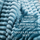 Ver imagem 4 de Cobertor Grosso Coberdrom Honey Casal Queen Fofinha e Quentinha Fluffly:azul