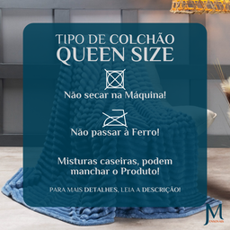 Cobertor Grosso Coberdrom Honey Casal Queen Fofinha e Quentinha Fluffly:azul - 6