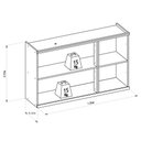 Ver imagem 3 de Armário Aéreo 3 Portas 120cm Selene Linea Brasil