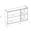 Ver imagem 4 de Armário Aéreo 3 Portas 120cm Selene Linea Brasil