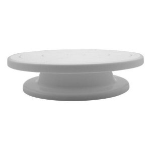 Bailarina Prato Giratório Plástico 28Cm Bolo Tortas