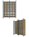 Ver mais imagens de Conj Módulo Torre Cristaleira 4 Porta Ref LED Matiz Madeira