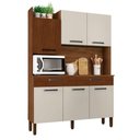 Ver imagem 1 de Armário de Cozinha com 2 Gavetas Siena Ripado Off White