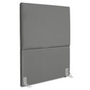 Ver imagem 1 de Cabeceira Solteiro 90 Cm com Frame Luna Suede Cinza Artte