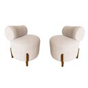 Ver imagem 1 de Kit 2 Poltronas Decorativa Mônaco Suede Marfim
