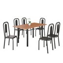 Ver imagem 2 de Conjunto para Sala de Jantar com 6 Cadeiras Lívia Preto