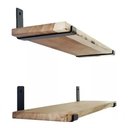 Ver imagem 2 de Suporte Madeira Pinus Moderno Parede P/ Decorar 100x50x20