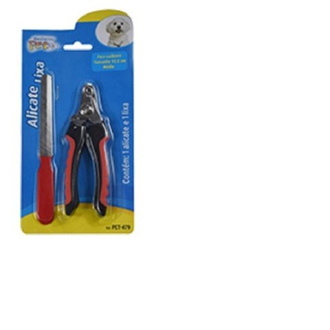 Alicate Corte De Unha Para Cachorro Com Lixa 12,5cm