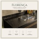 Ver imagem 3 de Cozinha Modulada Compacta para Forno/Cooktop com Pia 190cm Florença Multimóveis MCR2450 Preto